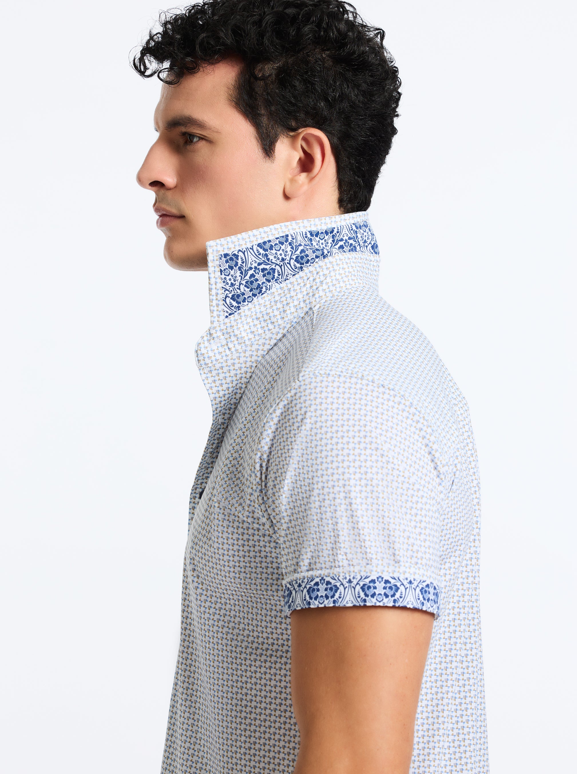 COPACABANNA SHORT SLEEVE BUTTON DOWN SHIRT