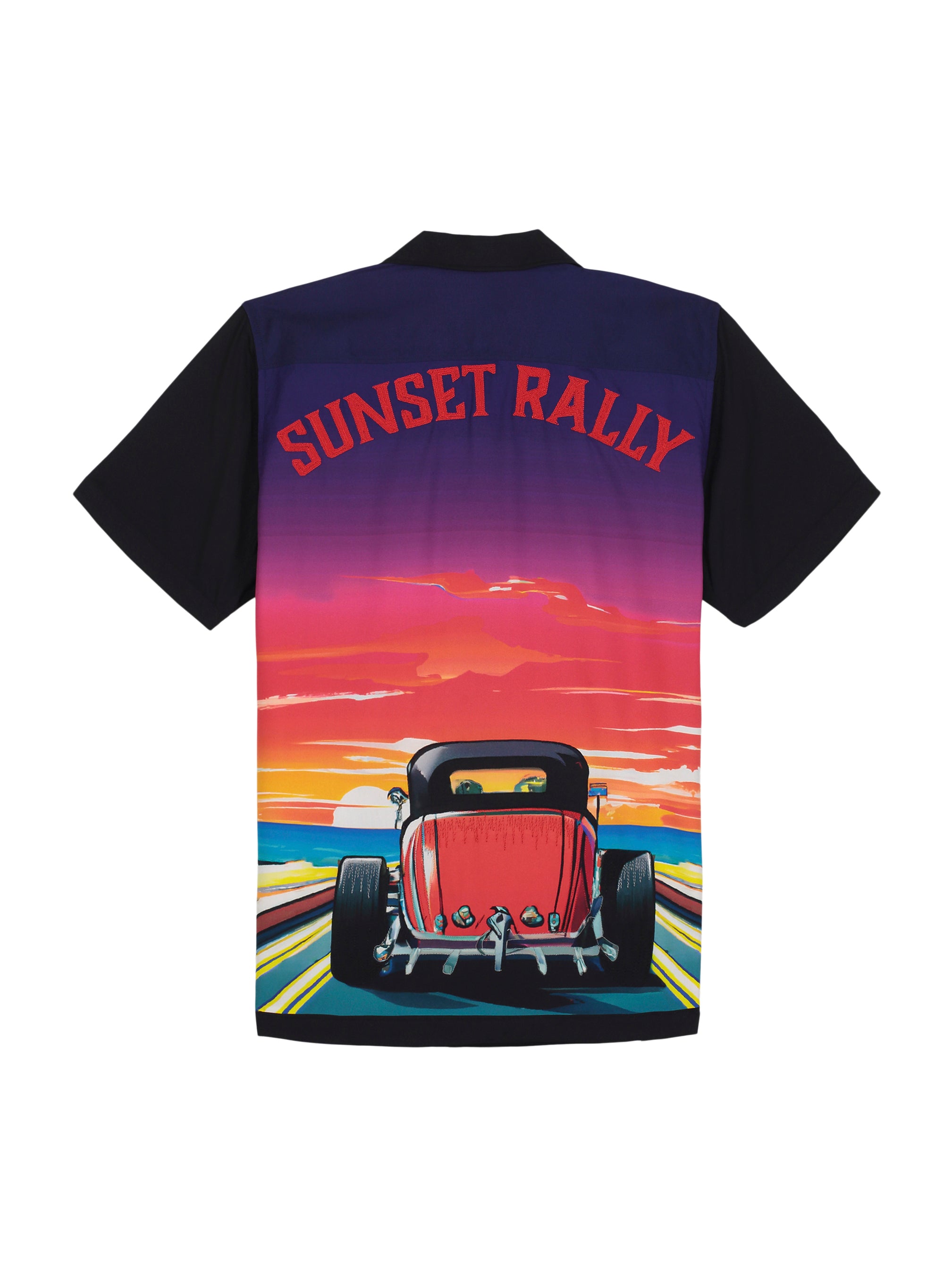 SUNSET RALLY SHORT SLEEVE BUTTON DOWN SHIRT