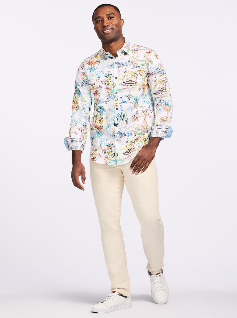 HOLLAND LONG SLEEVE BUTTON DOWN SHIRT