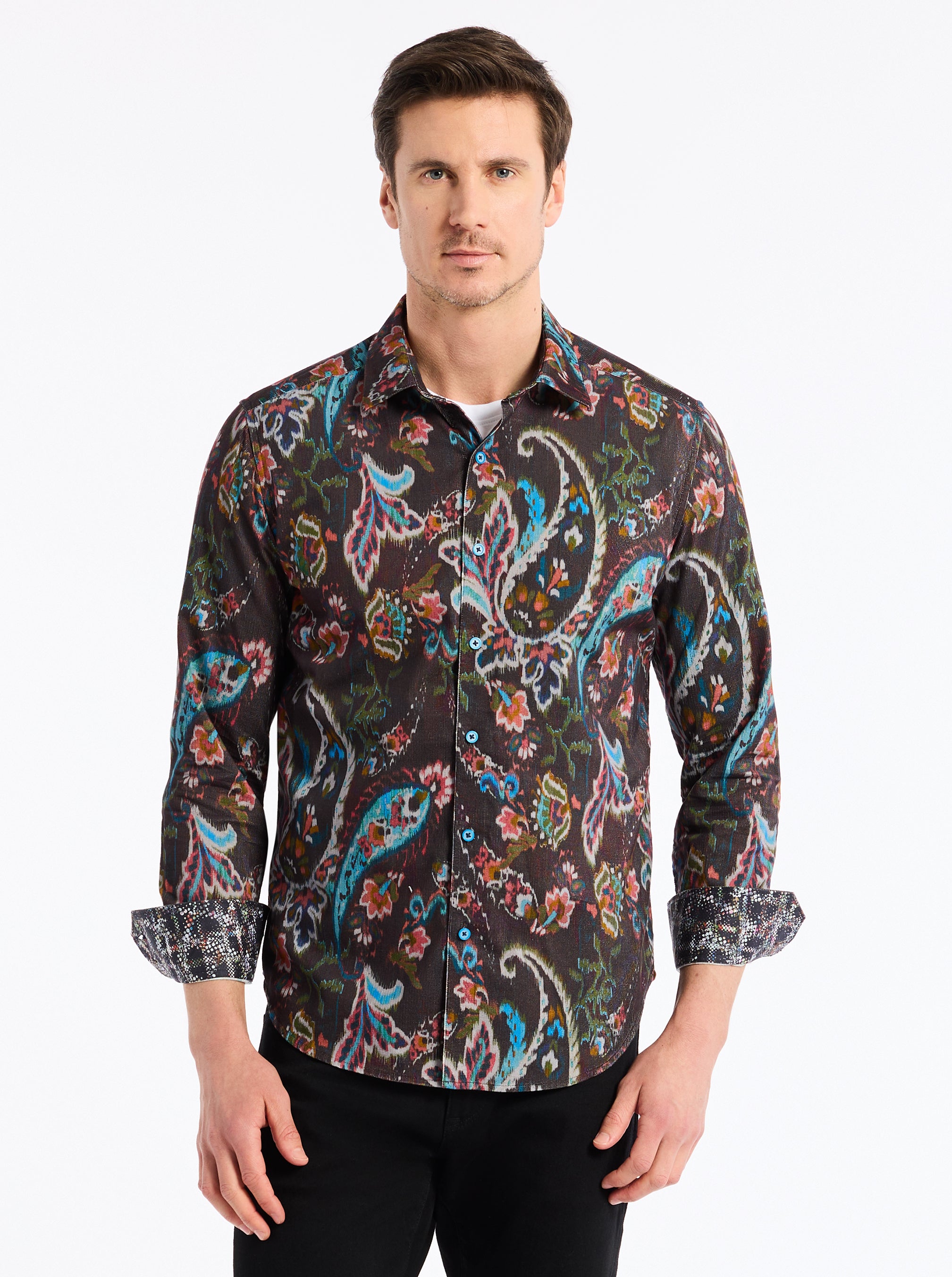 MONTAGE LONG SLEEVE BUTTON DOWN SHIRT