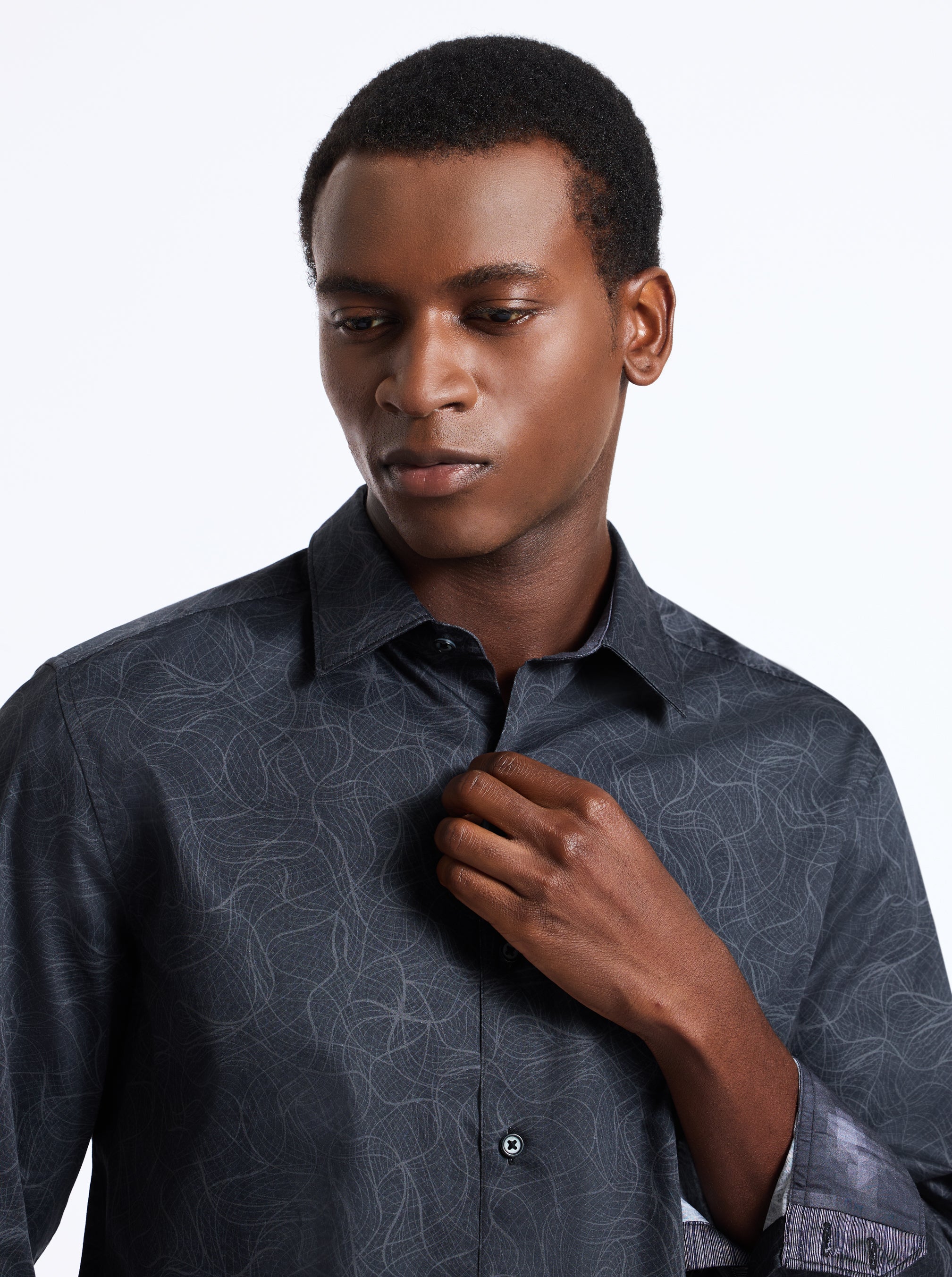 STELVIO LONG SLEEVE BUTTON DOWN SHIRT