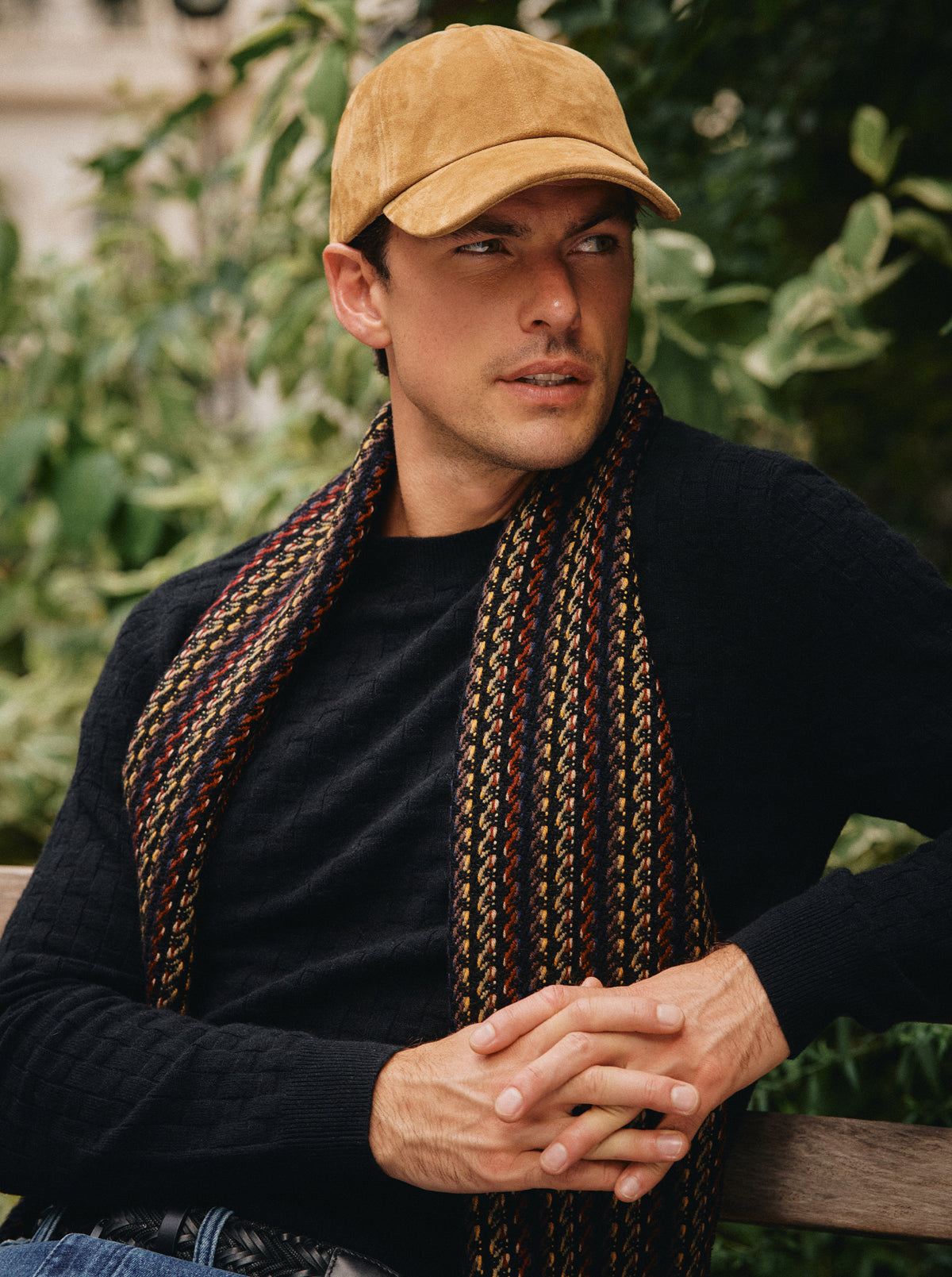 STRIPE NECK SCARF