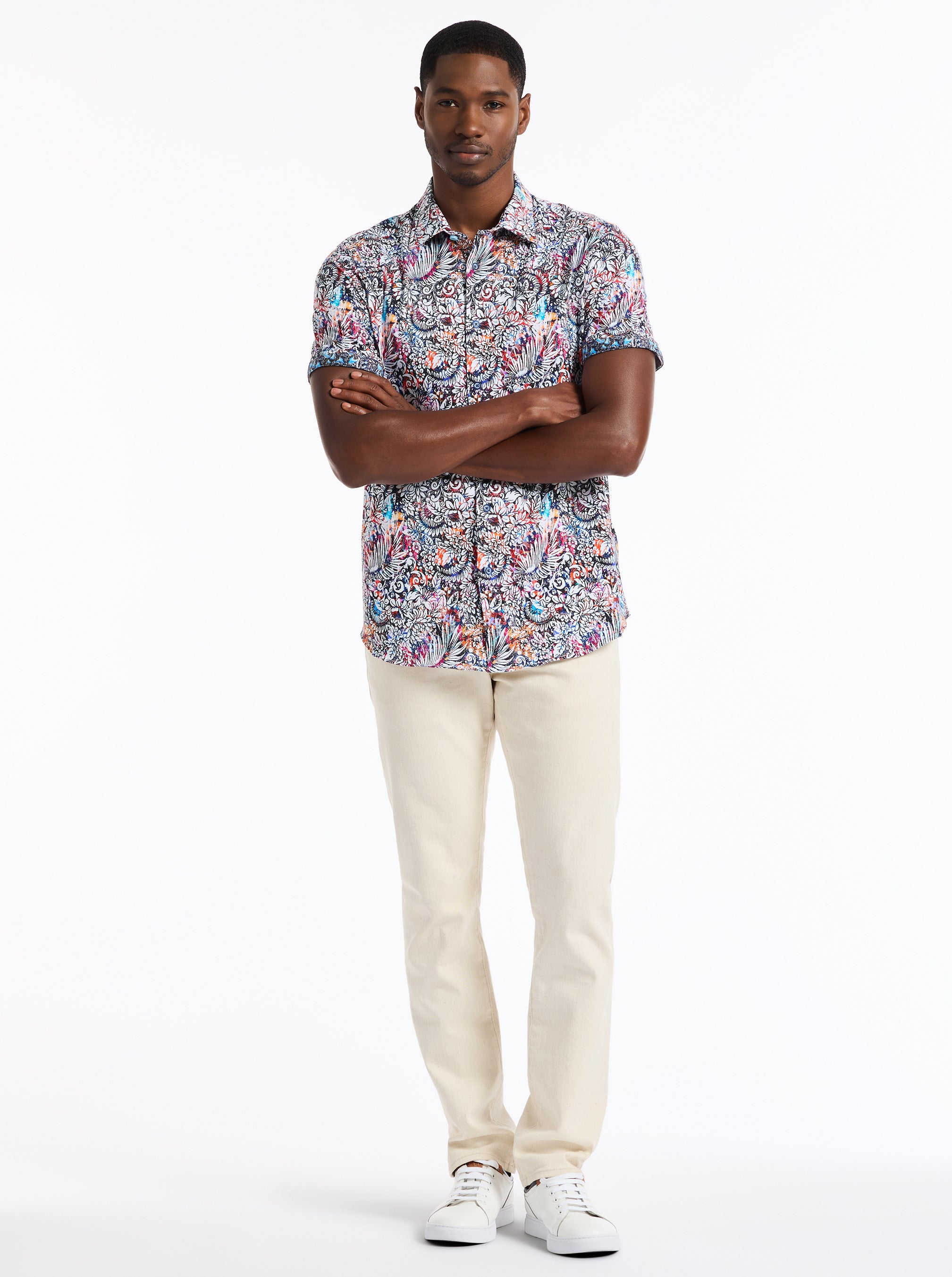 ALAN SHORT SLEEVE BUTTON DOWN SHIRT