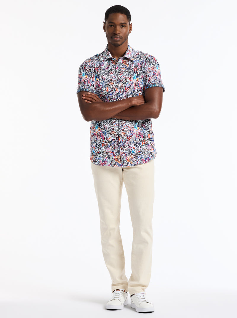 ALAN SHORT SLEEVE BUTTON DOWN SHIRT