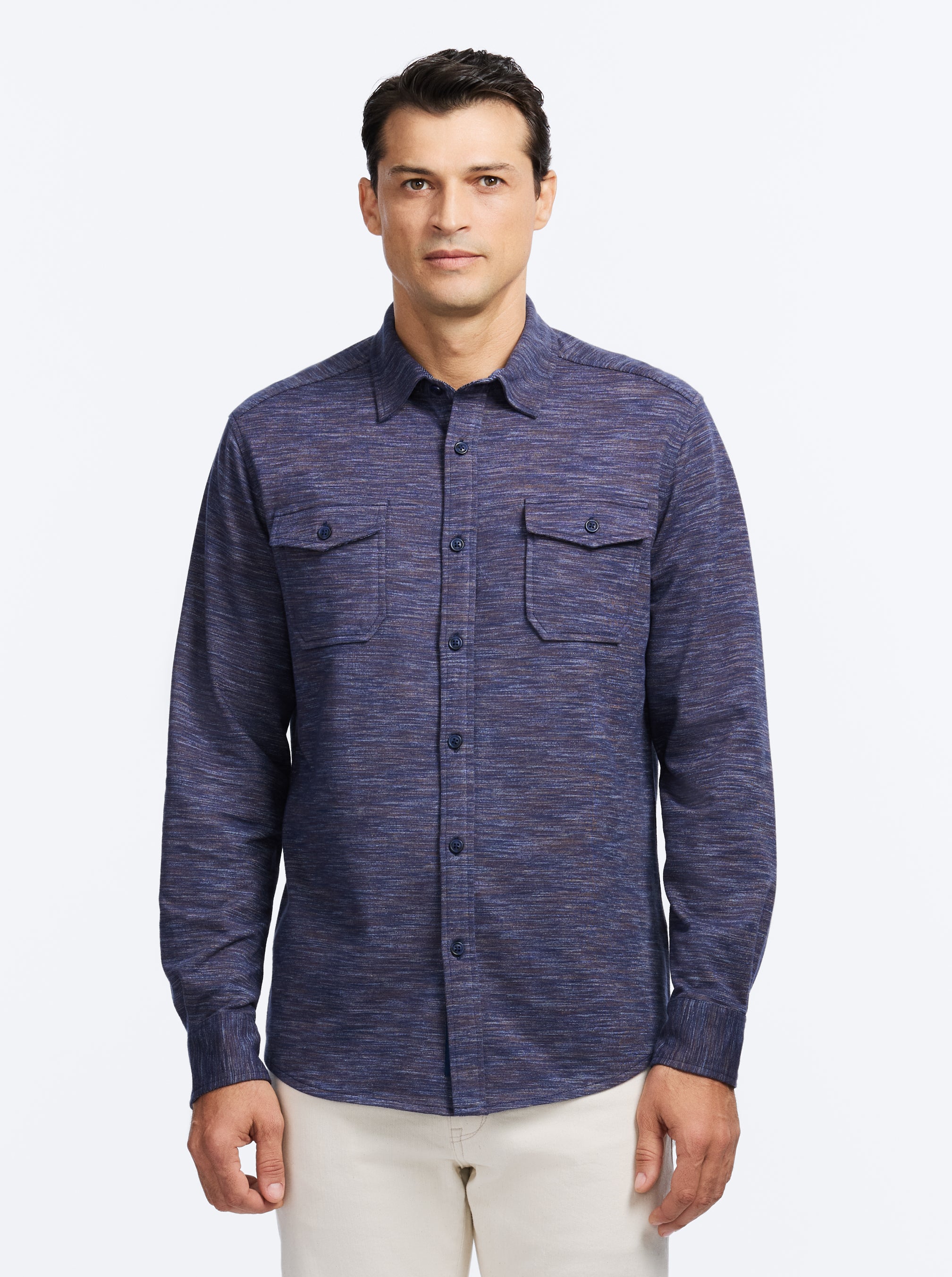 STORRS LONG SLEEVE BUTTON DOWN SHIRT JACKET