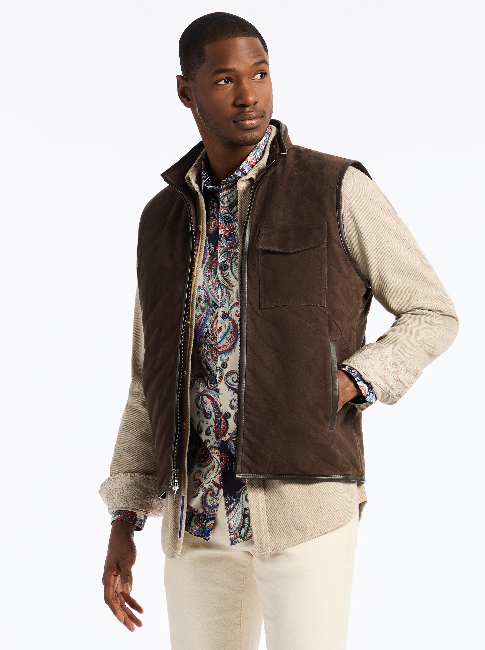 CAUTHORNE LEATHER VEST