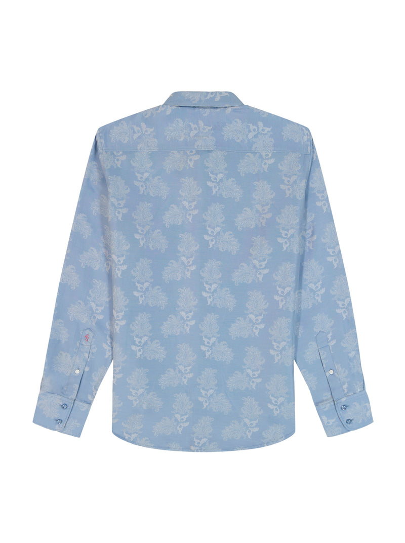 LIMITED EDITION A HUE OF BLUE LONG SLEEVE BUTTON DOWN SHIRT