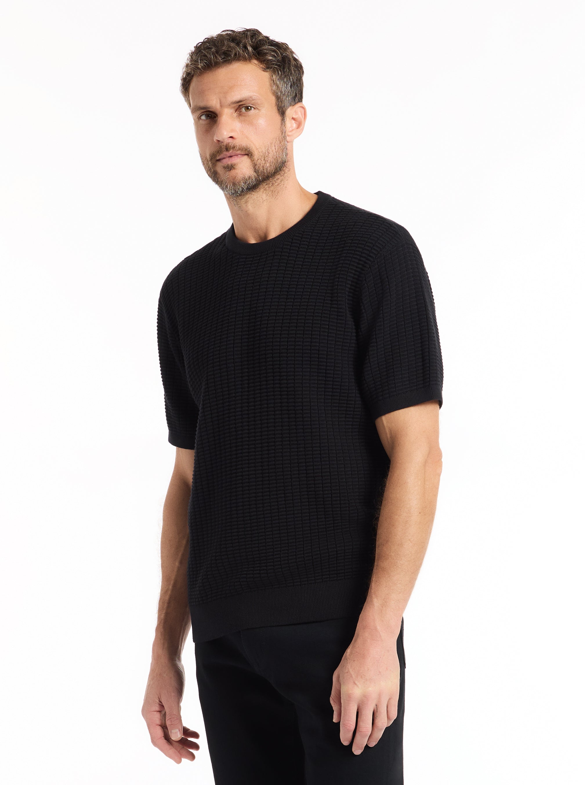 LUIS SHORT SLEEVE SWEATER