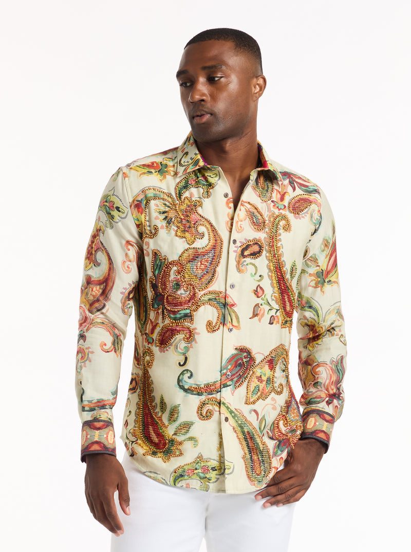 LIMITED EDITION BOCA DREAMS LONG SLEEVE BUTTON DOWN SHIRT
