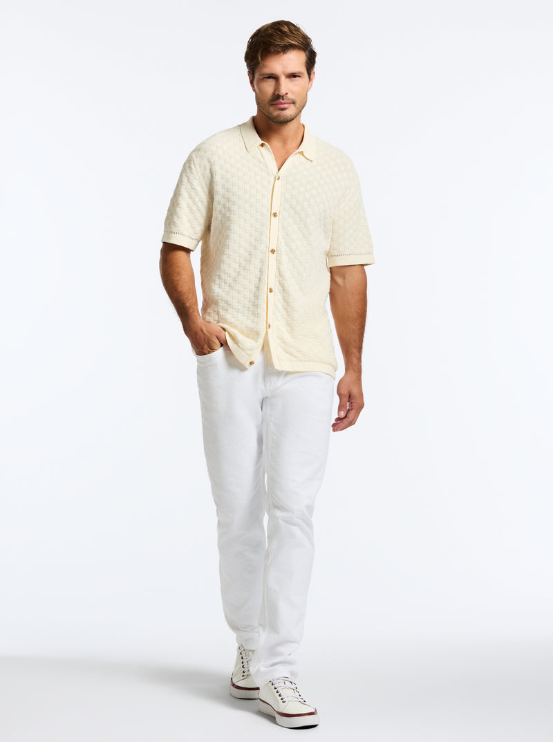 AMES SHORT SLEEVE SWEATER