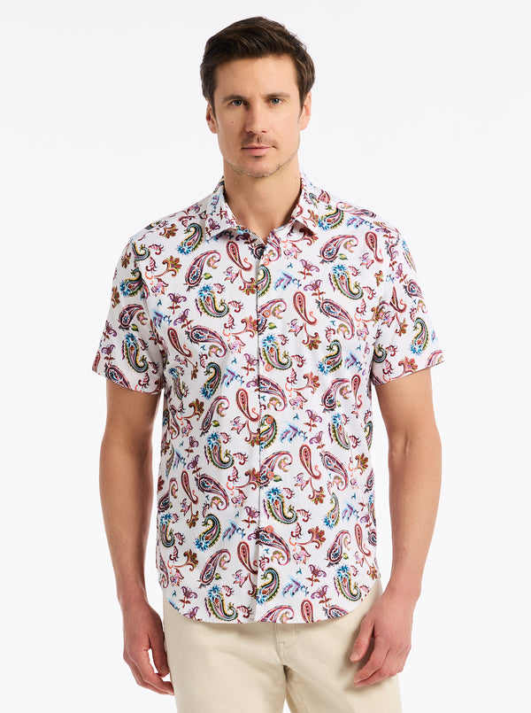 TANGIER SHORT SLEEVE BUTTON DOWN SHIRT