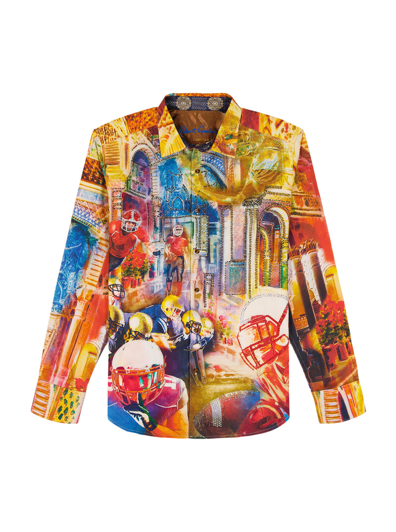 LIMITED EDITION FANTASY FOOTBALL LONG SLEEVE BUTTON DOWN SHIRT