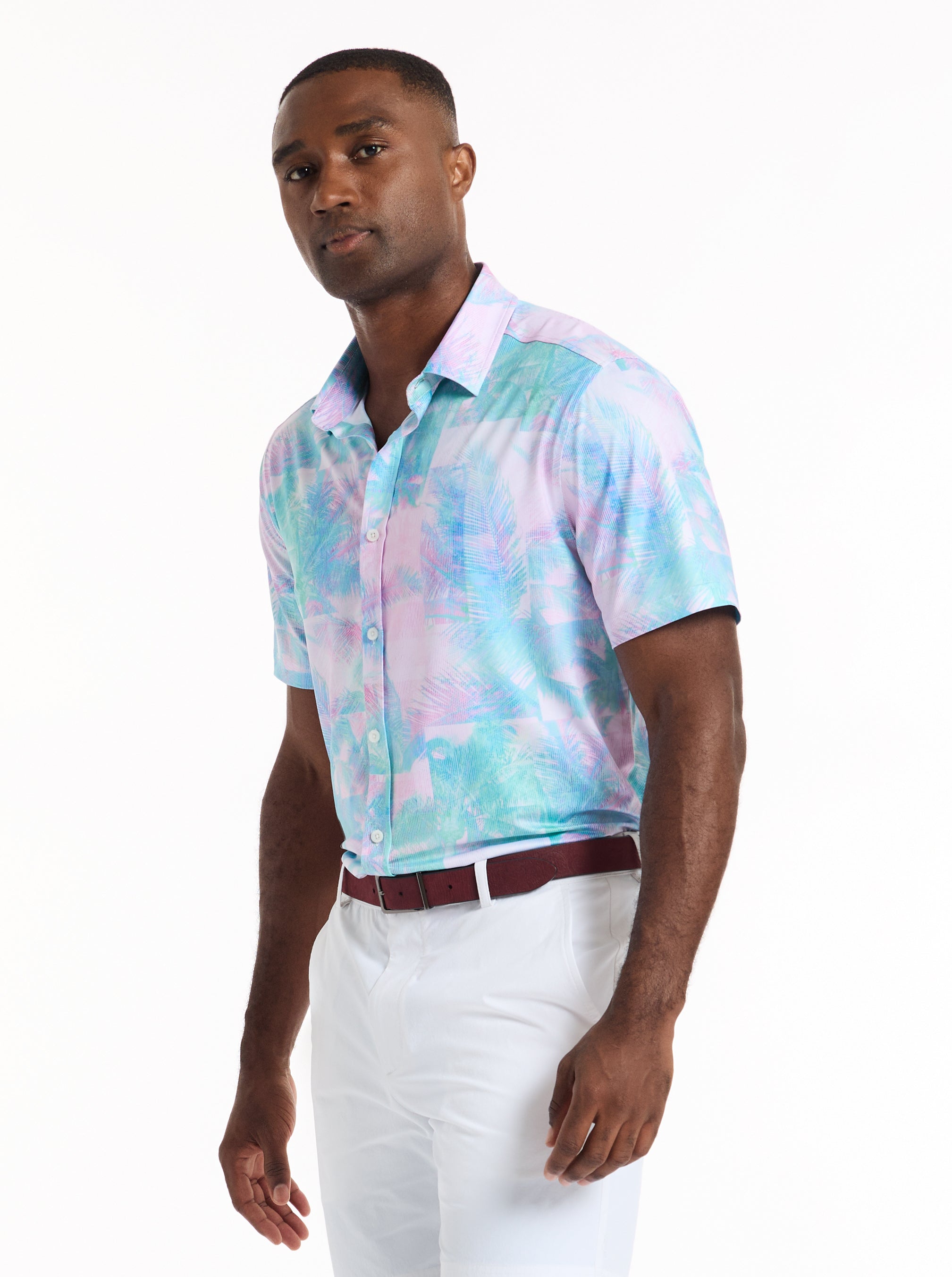 ICARUS SHORT SLEEVE BUTTON DOWN SHIRT