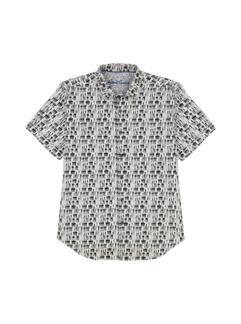 CROWD CONTROL SHORT SLEEVE BUTTON DOWN SHIRT