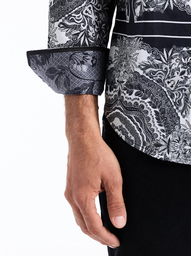 RABAT LONG SLEEVE BUTTON DOWN SHIRT