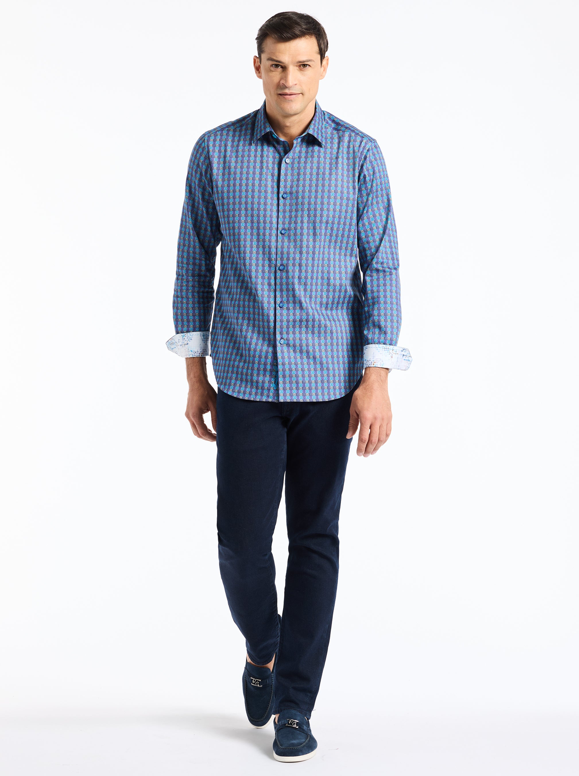 OSTIN LONG SLEEVE BUTTON DOWN SHIRT