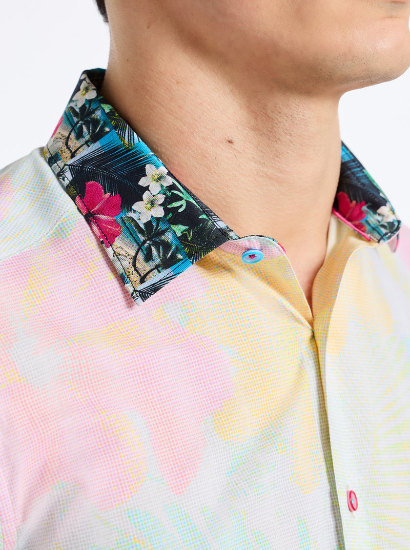 HAZE SHORT SLEEVE BUTTON DOWN SHIRT