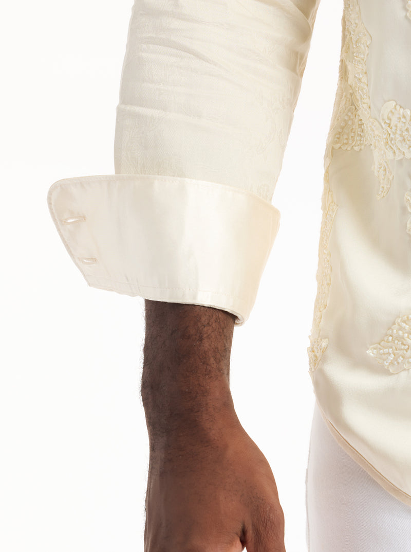 LIMITED EDITION CHAMPAGNE DREAM LONG SLEEVE BUTTON DOWN SHIRT