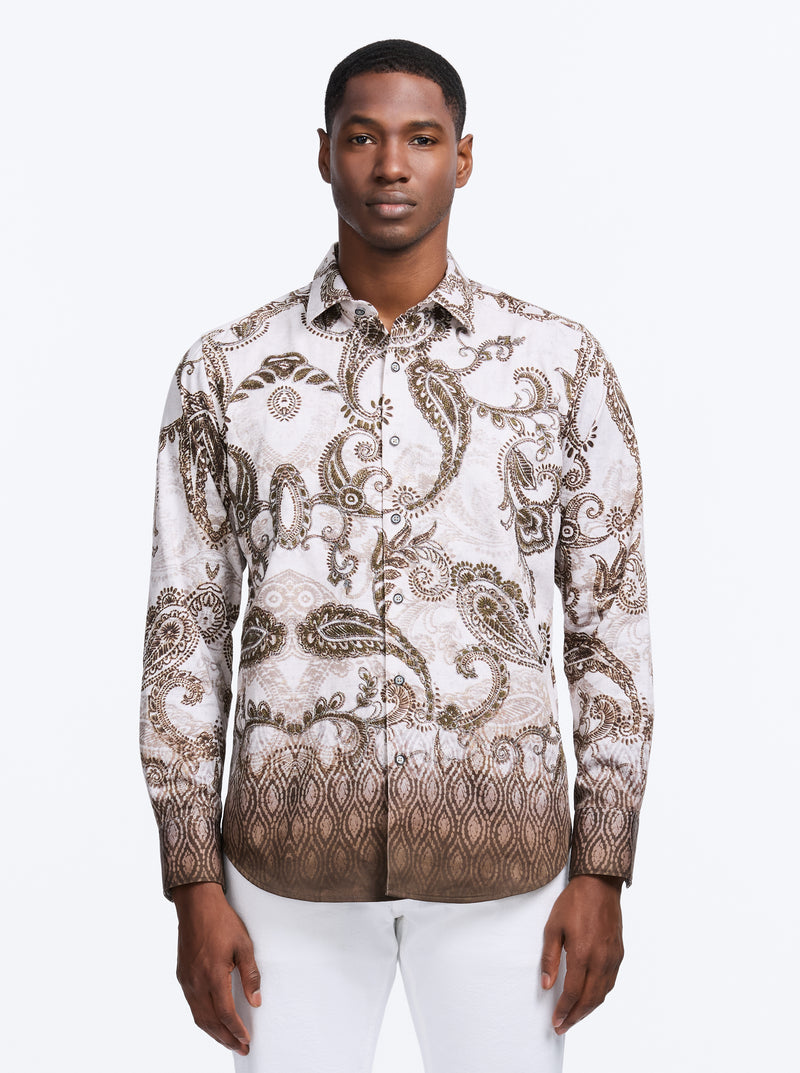 WALLINGTON LONG SLEEVE BUTTON DOWN SHIRT