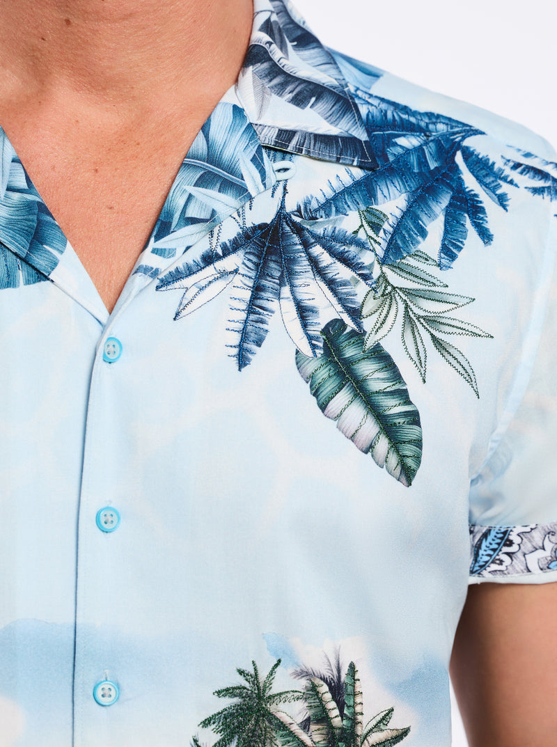 SAHARA SHORT SLEEVE BUTTON DOWN SHIRT