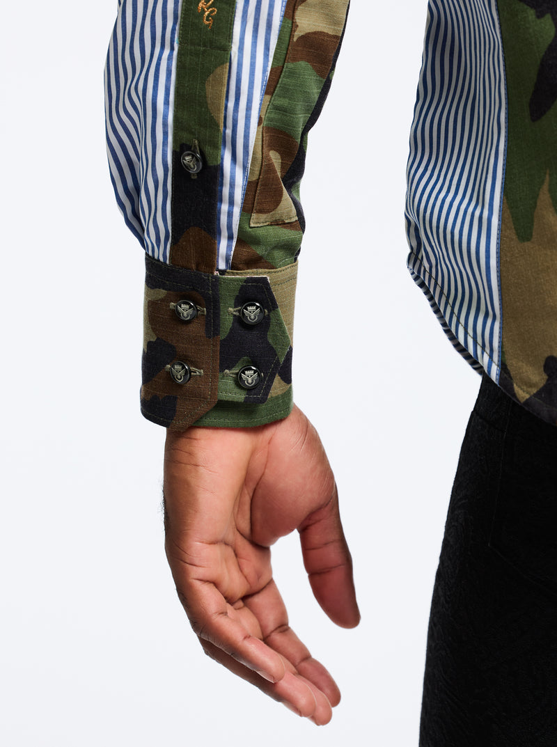 LIMITED EDITION THE LOVE & PEACE LONG SLEEVE BUTTON SHIRT