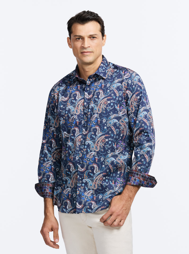 CHANDLER LONG SLEEVE BUTTON DOWN SHIRT