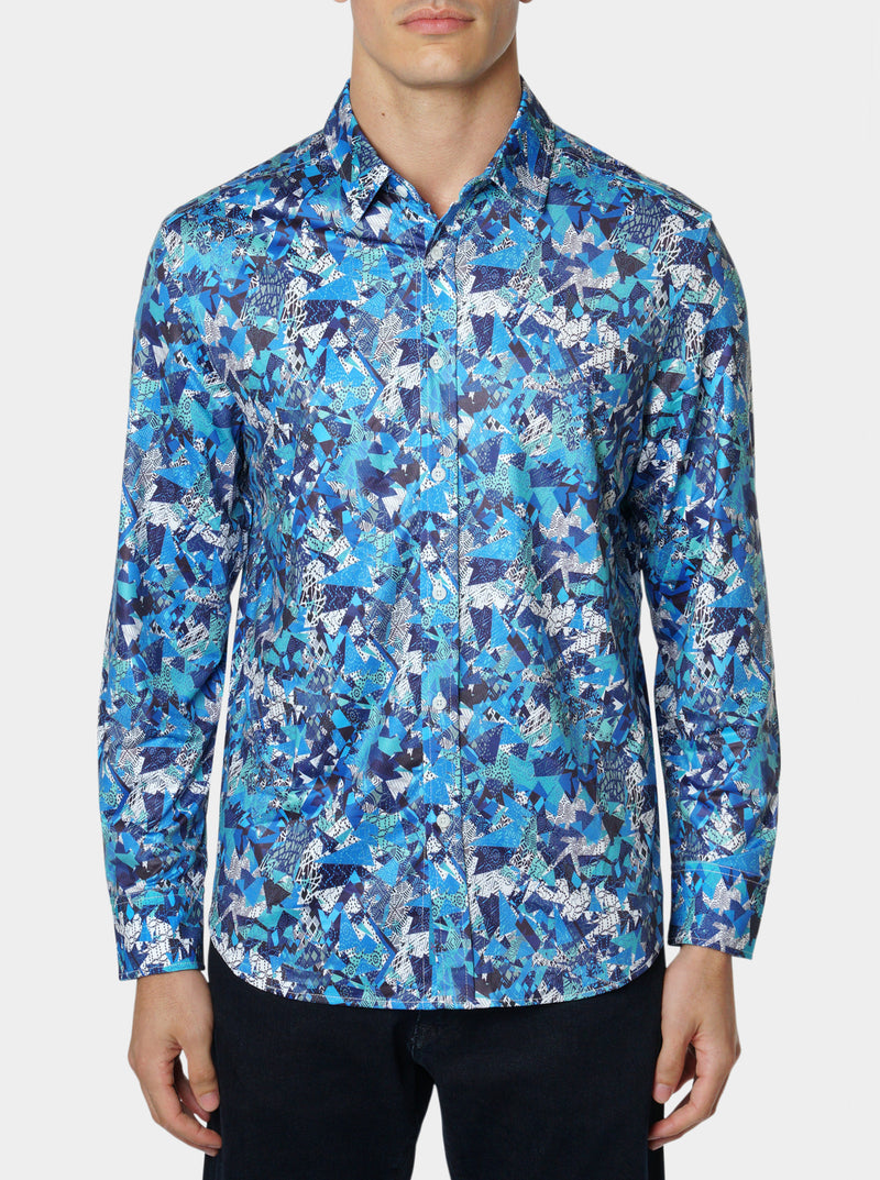 DEGNAN LONG SLEEVE BUTTON DOWN SHIRT