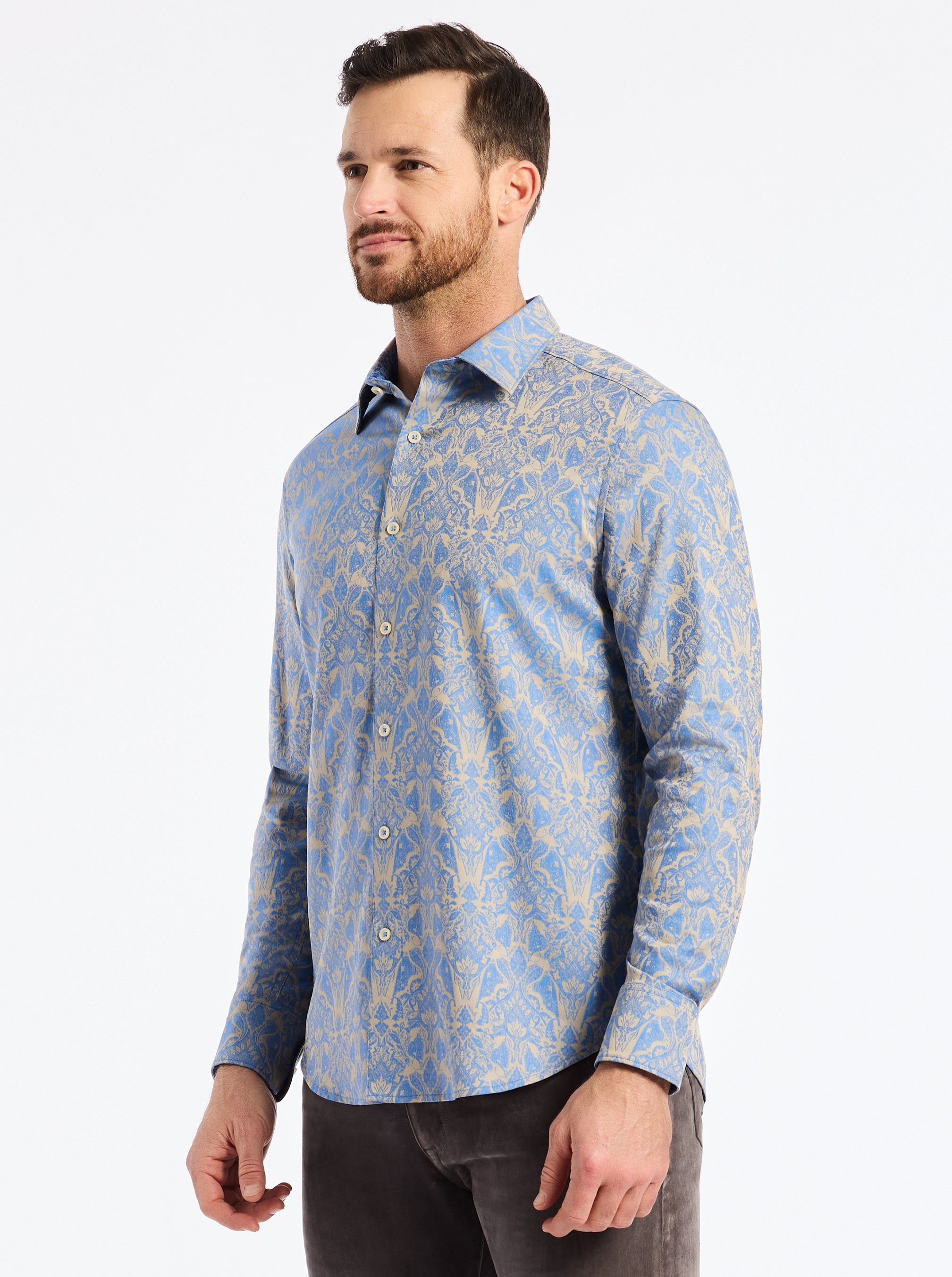 HIGHLAND LONG SLEEVE BUTTON DOWN SHIRT