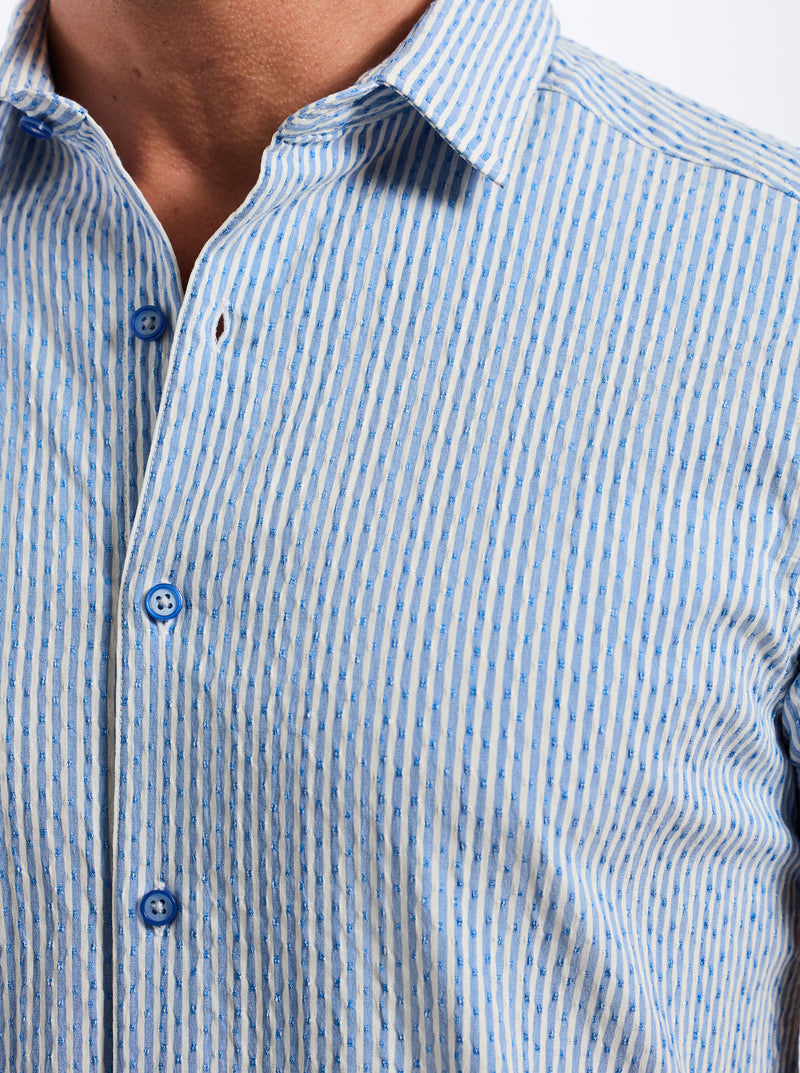 FORNILLO SHORT SLEEVE BUTTON DOWN SHIRT