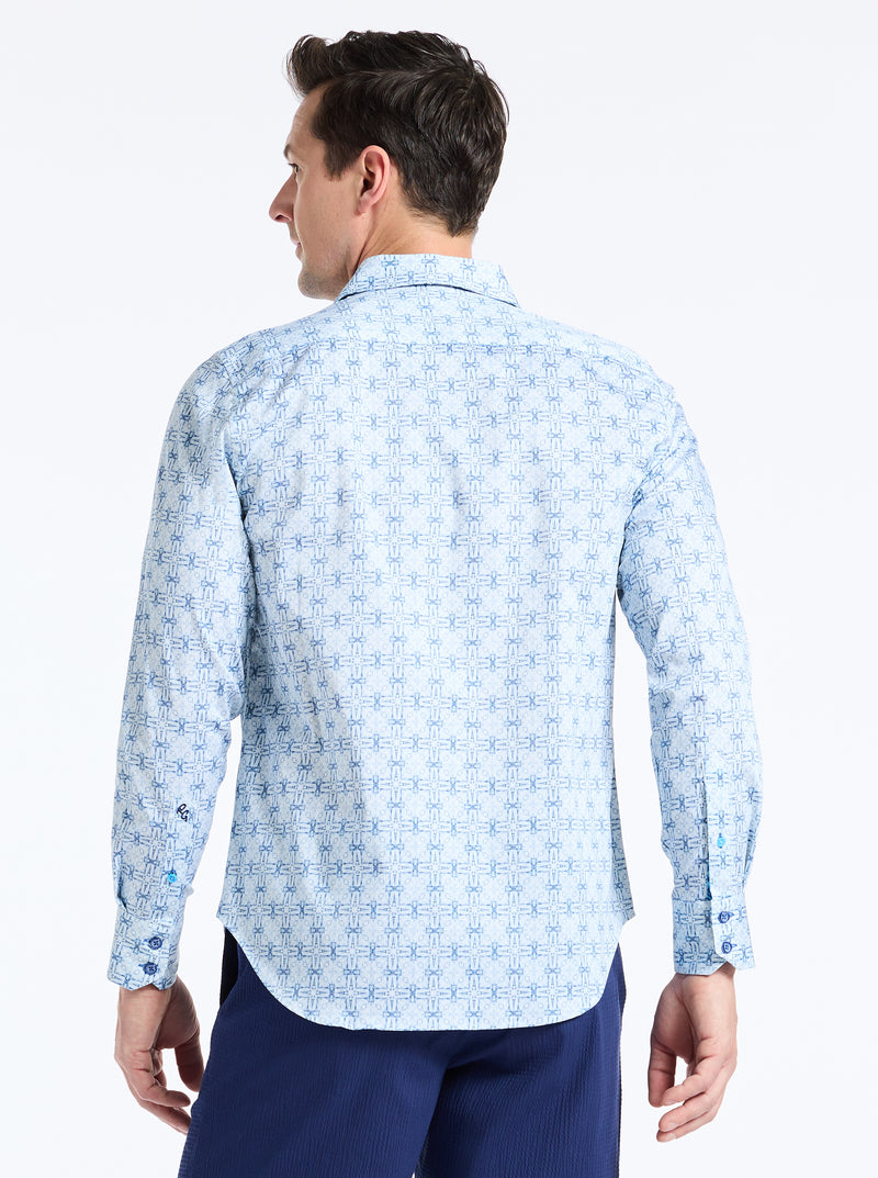 MADAGASCAR LONG SLEEVE BUTTON DOWN SHIRT