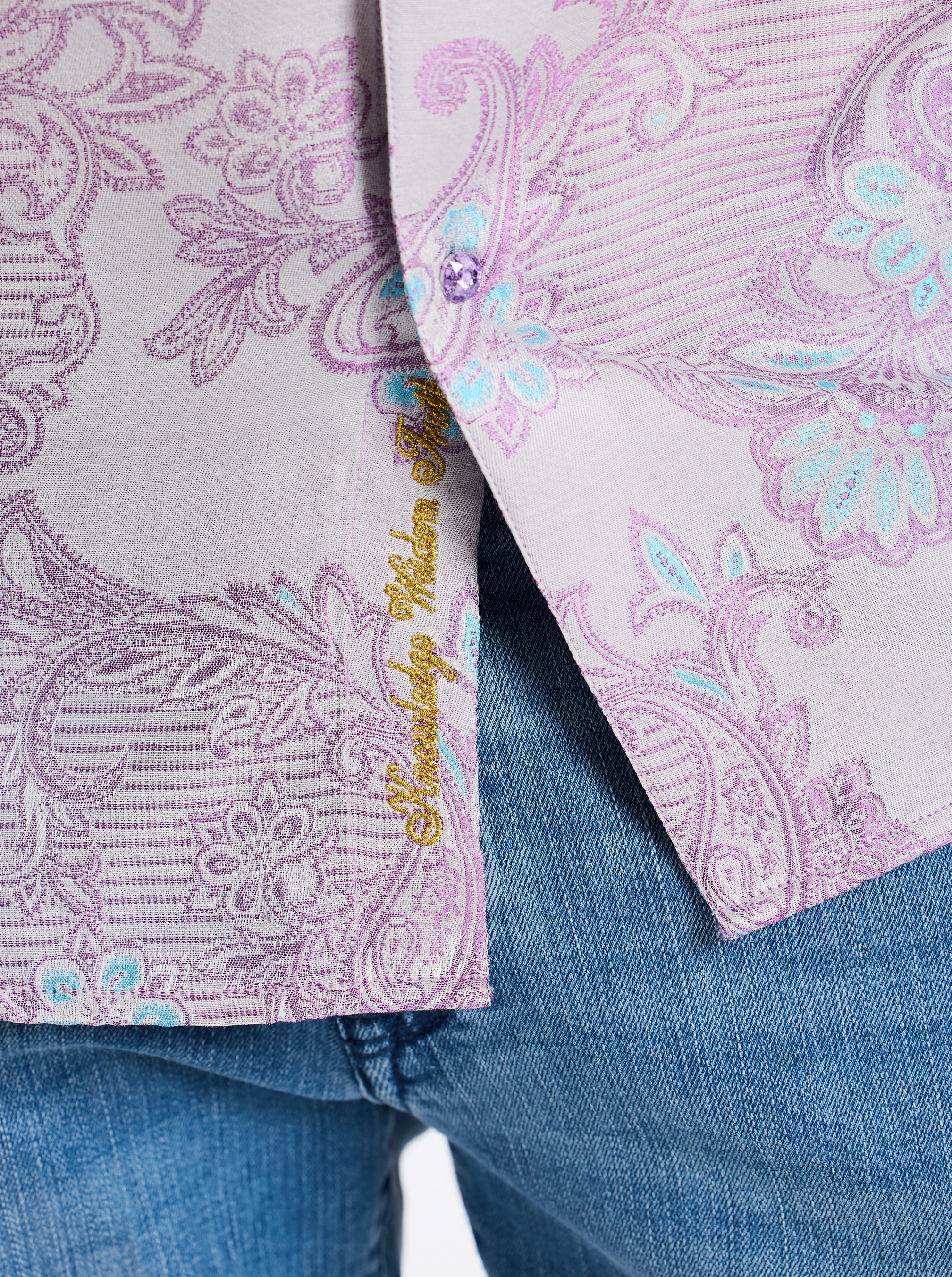 LIMITED EDITION THE JACQUARD EDGE LONG SLEEVE BUTTON DOWN SHIRT