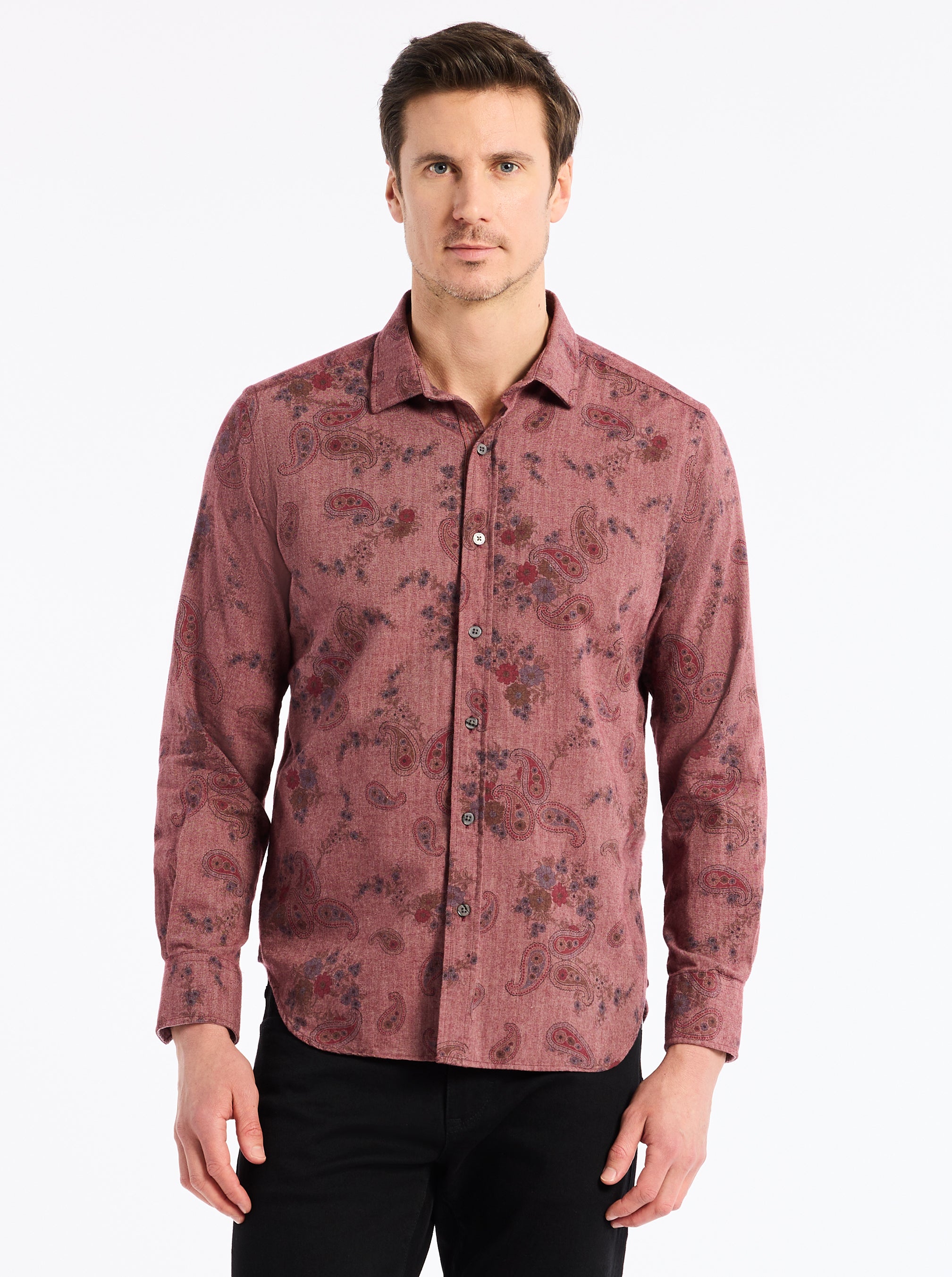 MINETTA LONG SLEEVE BUTTON DOWN SHIRT