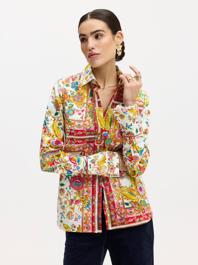 LIMITED EDITION GIVERNY FLOWERS LONG SLEEVE SHIRT