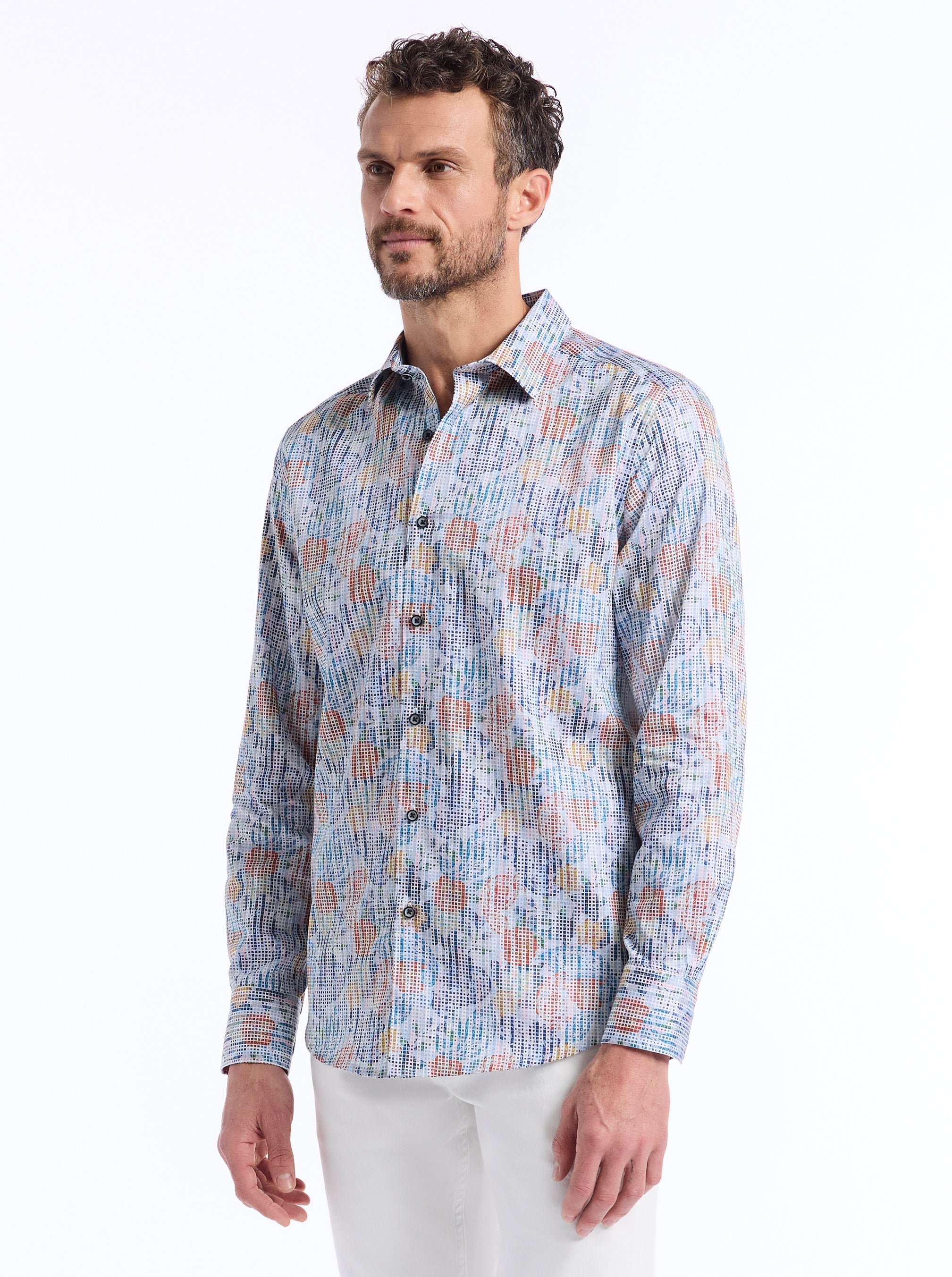 DAFEN LONG SLEEVE BUTTON DOWN SHIRT