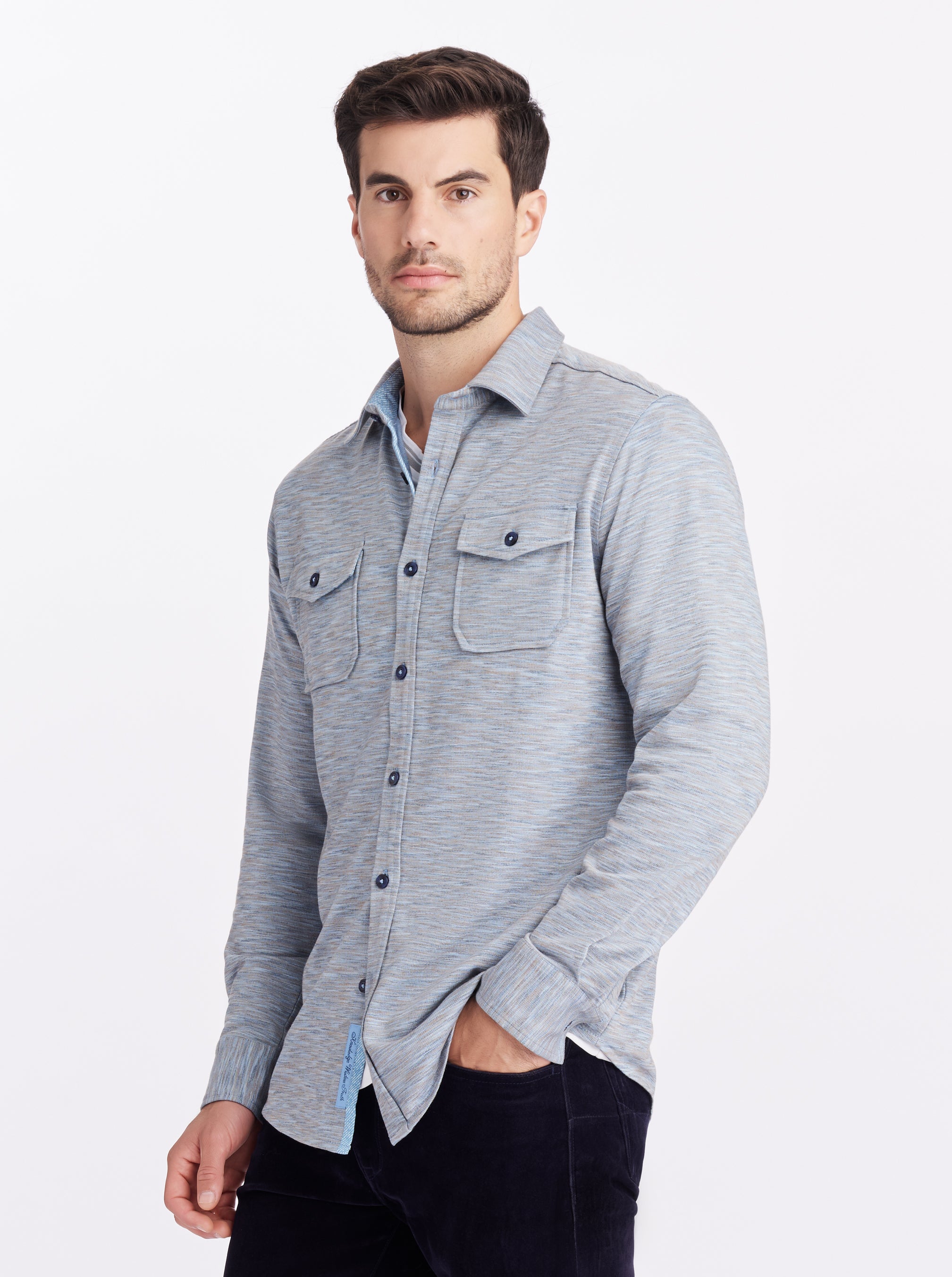 STORRS LONG SLEEVE BUTTON DOWN SHIRT JACKET