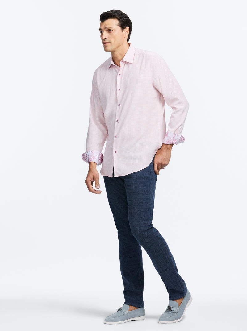 ANGOLA LONG SLEEVE BUTTON DOWN SHIRT