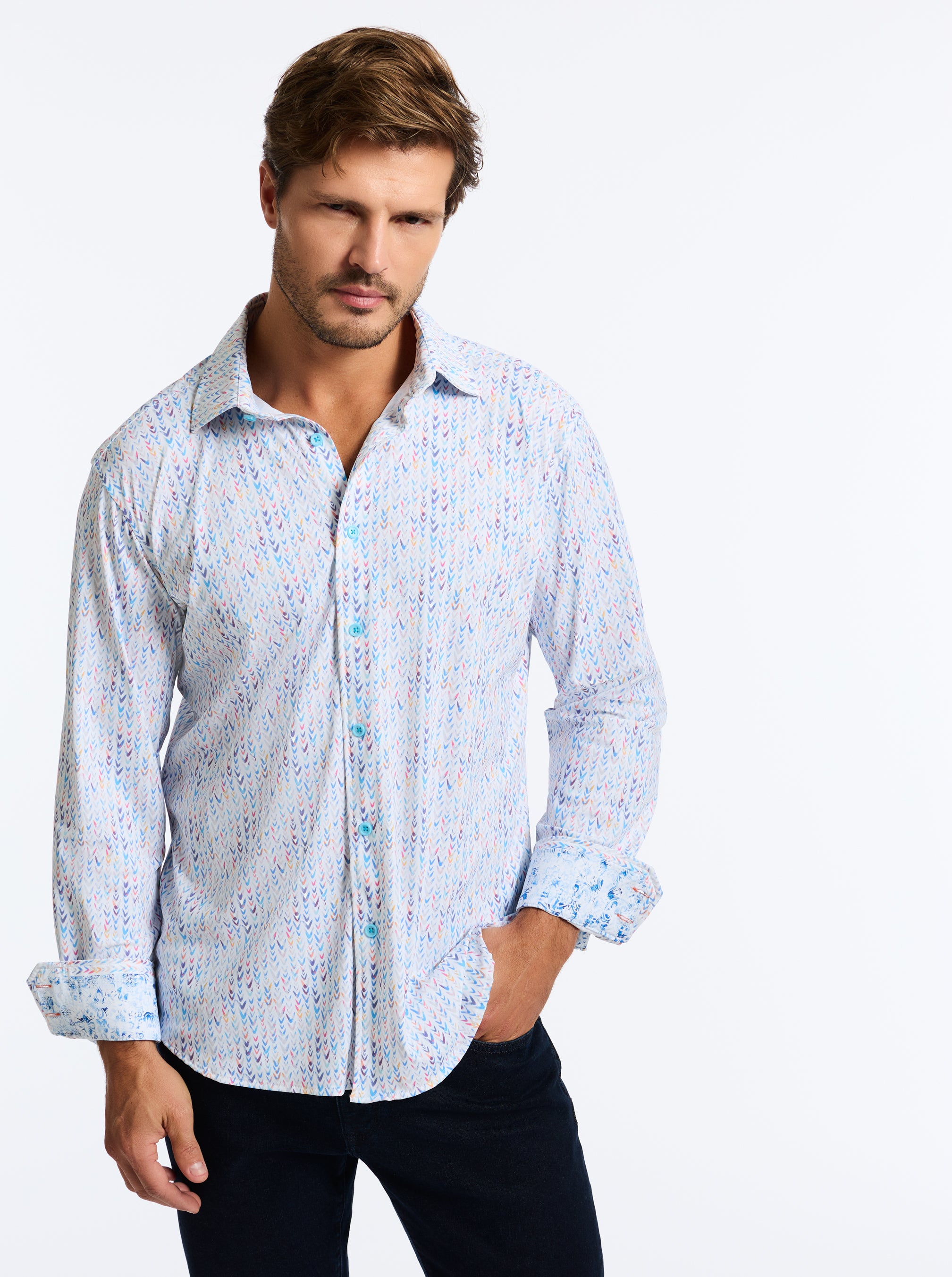 SLAUSON LONG SLEEVE BUTTON DOWN SHIRT