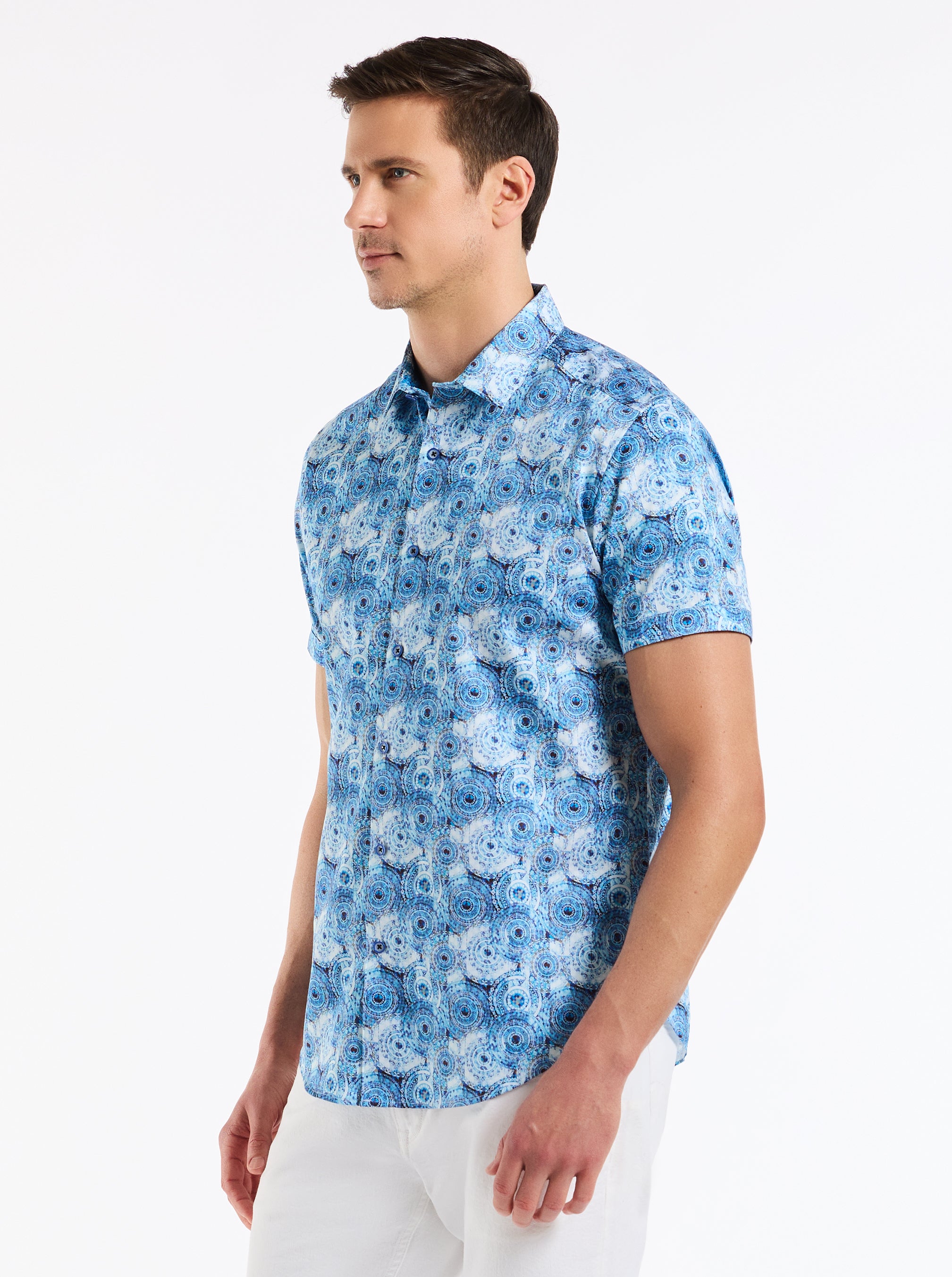 RIPON SHORT SLEEVE BUTTON DOWN SHIRT