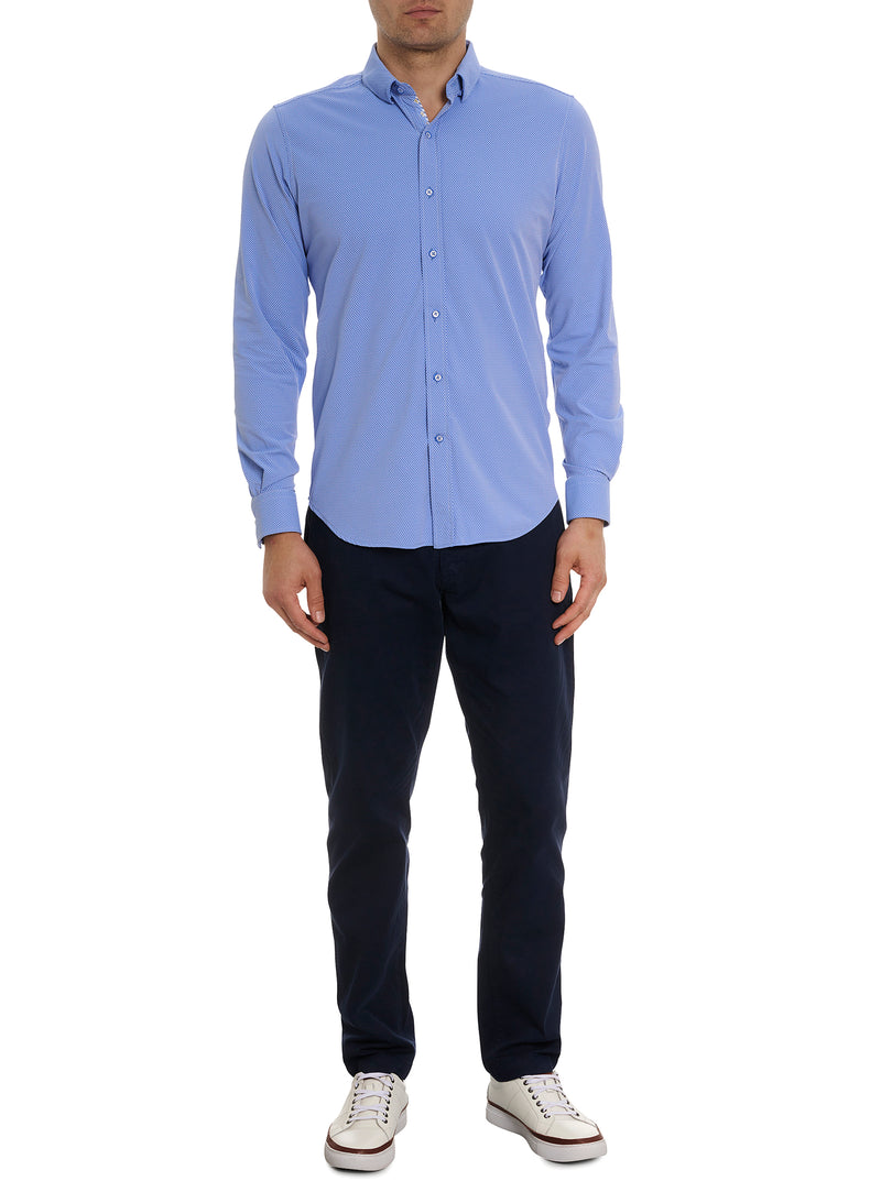 MARCUS MOTION LONG SLEEVE BUTTON DOWN SHIRT