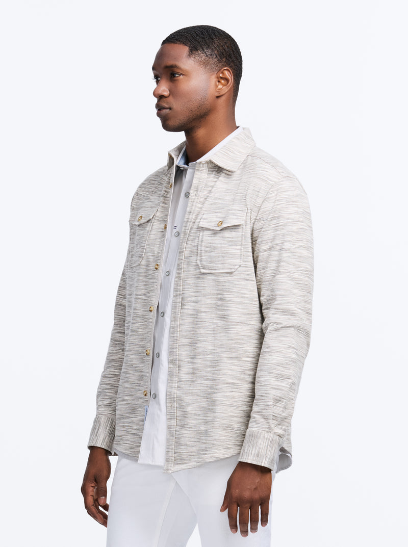STORRS LONG SLEEVE BUTTON DOWN SHIRT JACKET