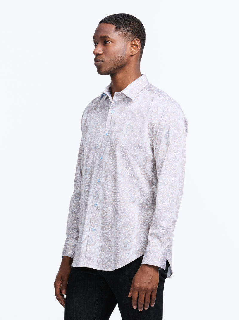 AUBERRY LONG SLEEVE BUTTON DOWN SHIRT