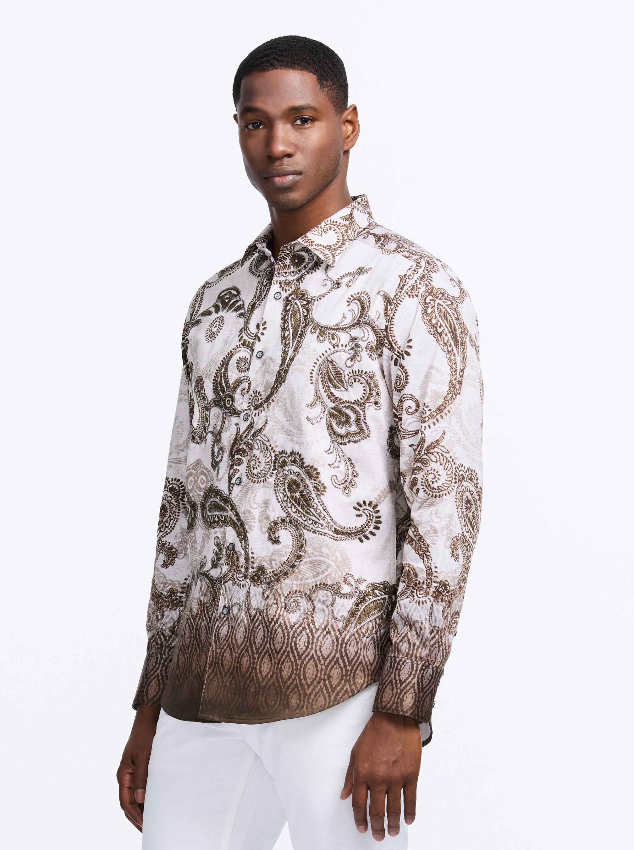 WALLINGTON LONG SLEEVE BUTTON DOWN SHIRT