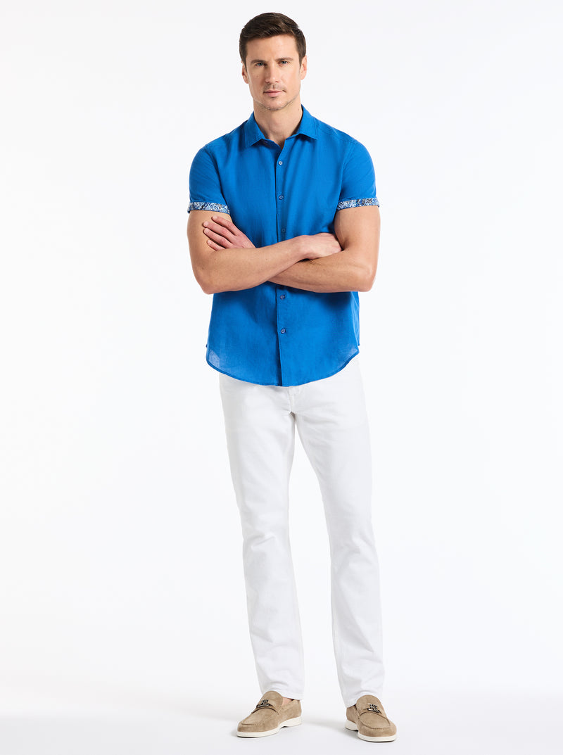 DAVIS SHORT SLEEVE BUTTON DOWN SHIRT
