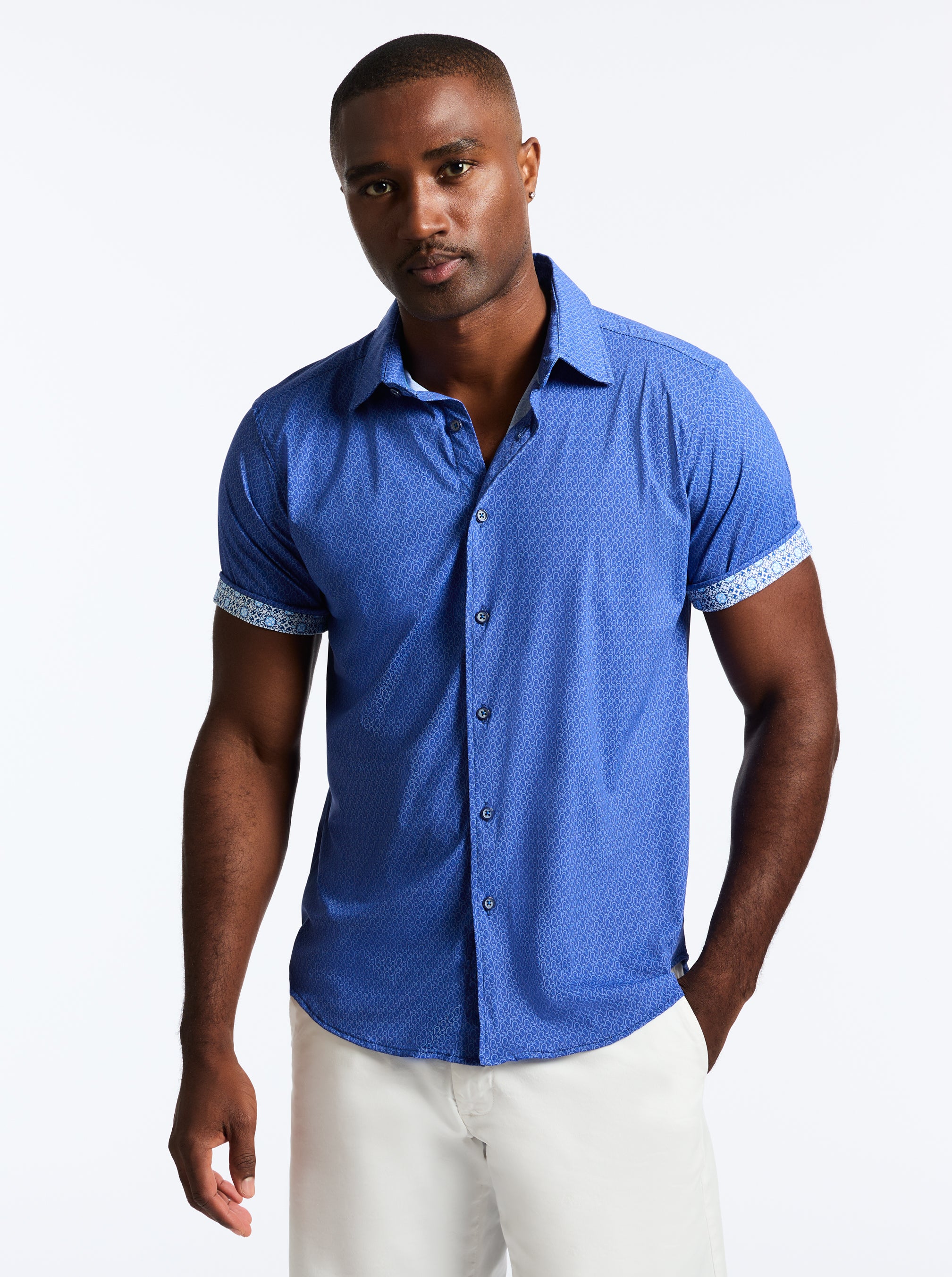 PIDMONT SHORT SLEEVE BUTTON DOWN SHIRT