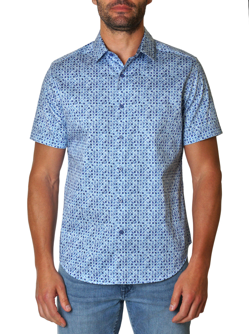 ATKINS SHORT SLEEVE BUTTON DOWN SHIRT