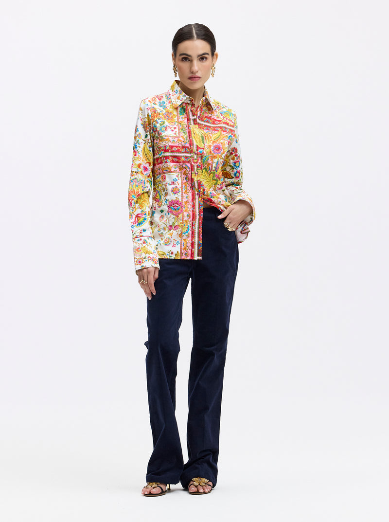 LIMITED EDITION GIVERNY FLOWERS LONG SLEEVE SHIRT