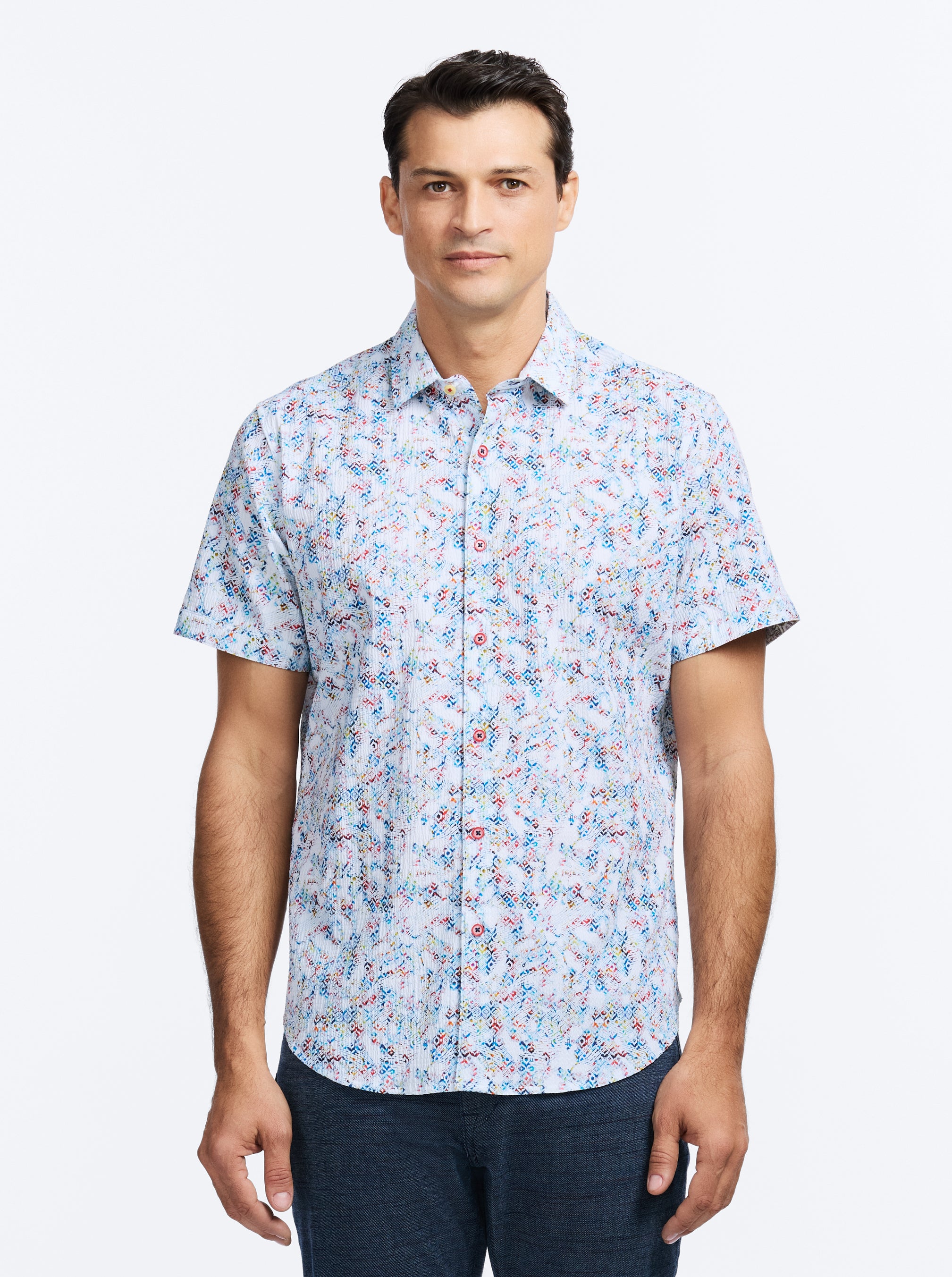 ELGAR SHORT SLEEVE BUTTON DOWN SHIRT