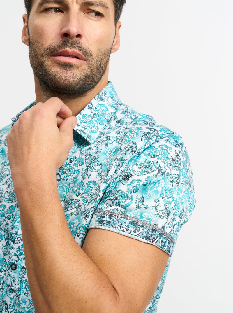 DOWNING SHORT SLEEVE BUTTON DOWN SHIRT