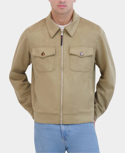 VEGAN SUEDE FIELD JACKET