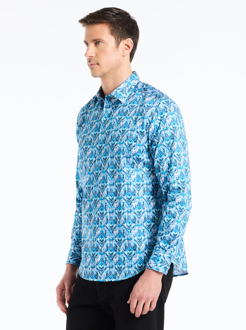 ENZO LONG SLEEVE BUTTON DOWN SHIRT